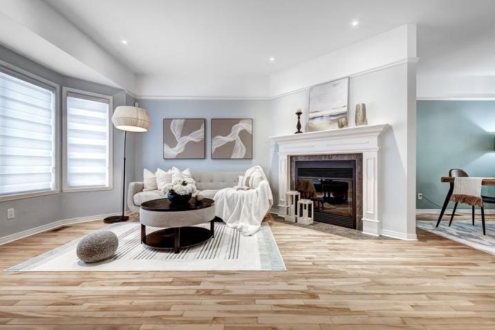 Bois-Franc living room after refresh